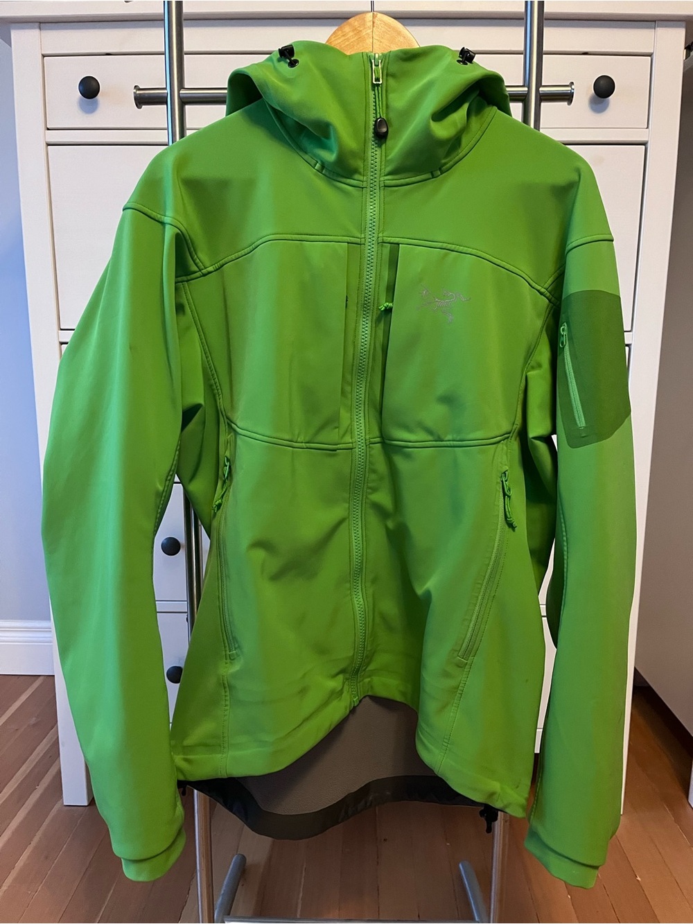 Arc'teryx Green Hooded Softshell Jacket